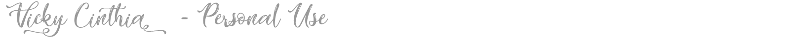 Vicky Cinthia font preview